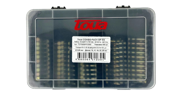 TCP305BPEG500 Набор гвоздей Toua СОMBO-PACK CN 2.7 EG (500 шт) Toua